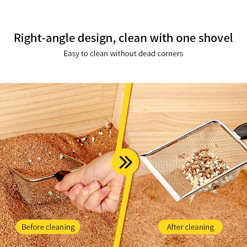 stainless steel litter shovel