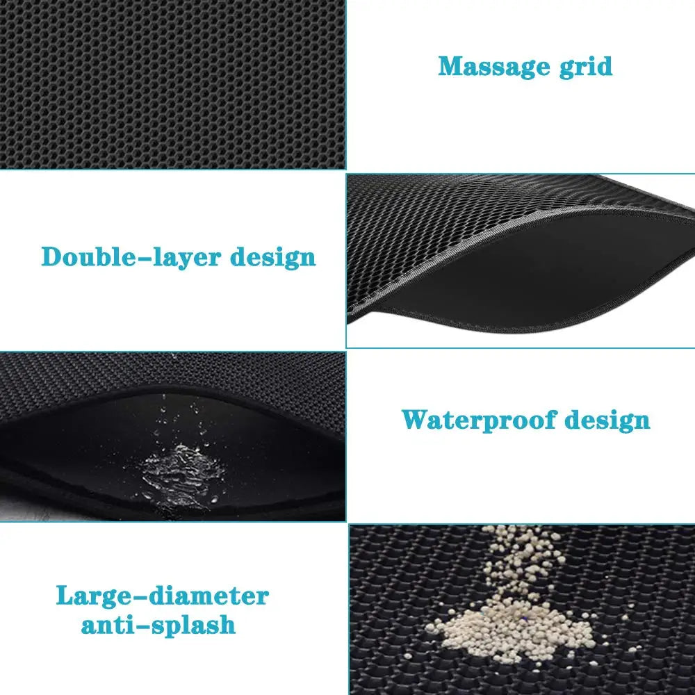 Waterproof Cat Litter Mat With Double Layer