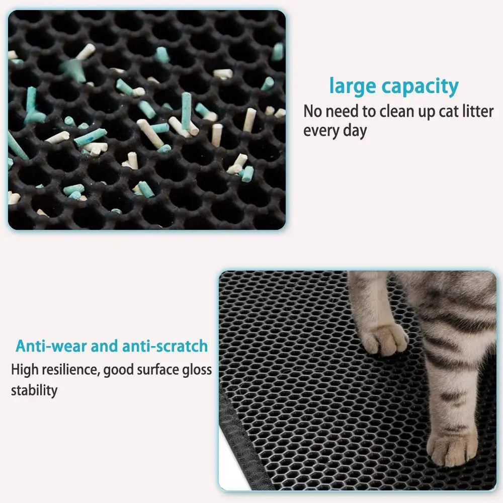 Waterproof Cat Litter Mat With Double Layer