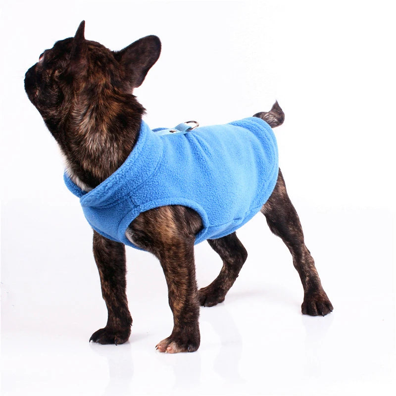 Warm Fleece Dogs Vest (With D Ring)